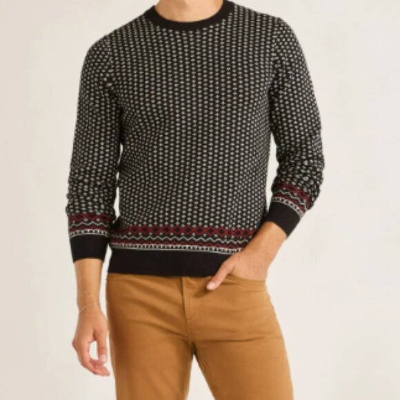 Free Assembly Men's Nordic Stitch Crewneck Sweater Size 2XL - Picture 4 of 5